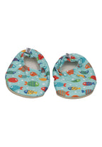 SLIPSTOP Kinder Hausschuhe Badeschuhe AQUARIUM green
