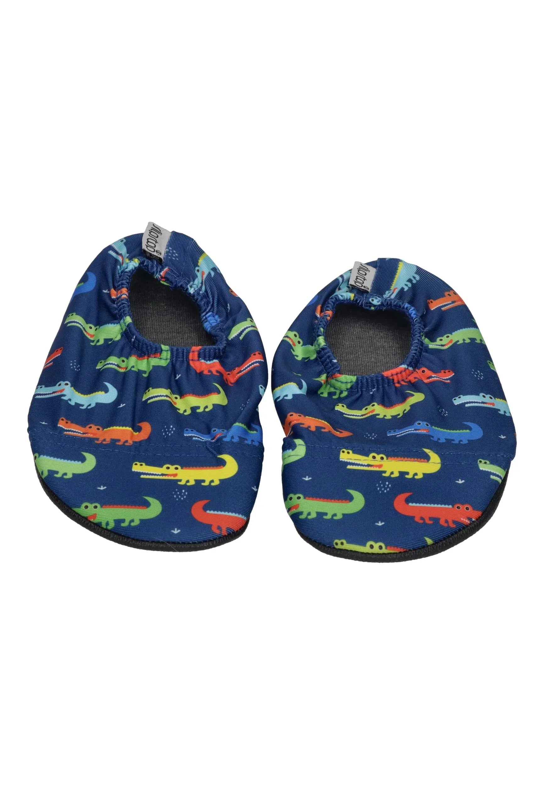 SLIPSTOP Kinder Hausschuhe Badeschuhe Amazonas Croco dunkelblau