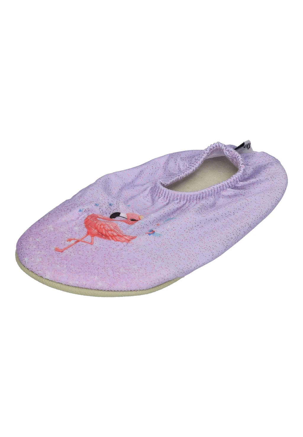 SLIPSTOP Kinder Hausschuhe Badeschuhe April Flamingo flieder