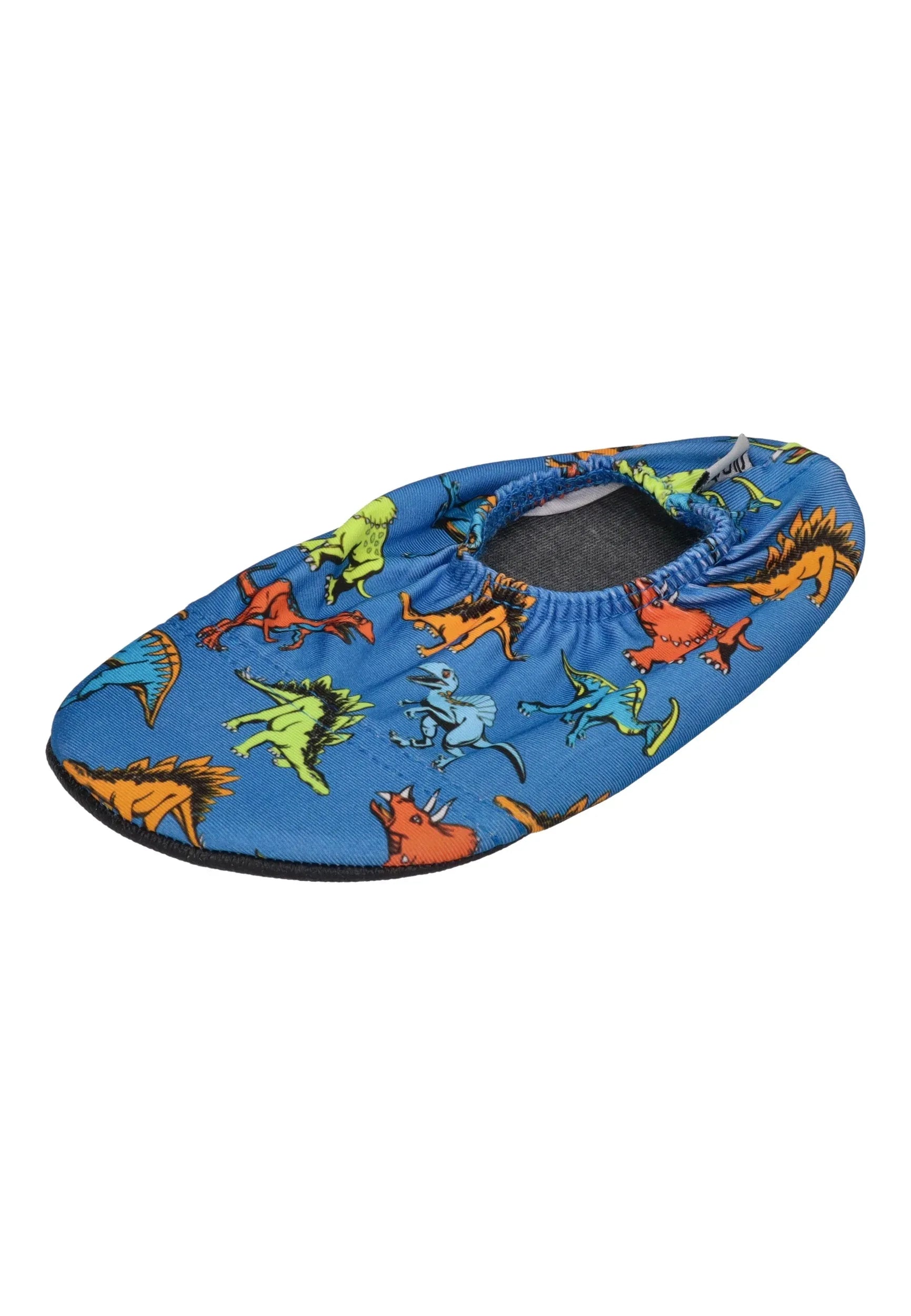 SLIPSTOP Kinder Hausschuhe Badeschuhe Austin Dinos blau