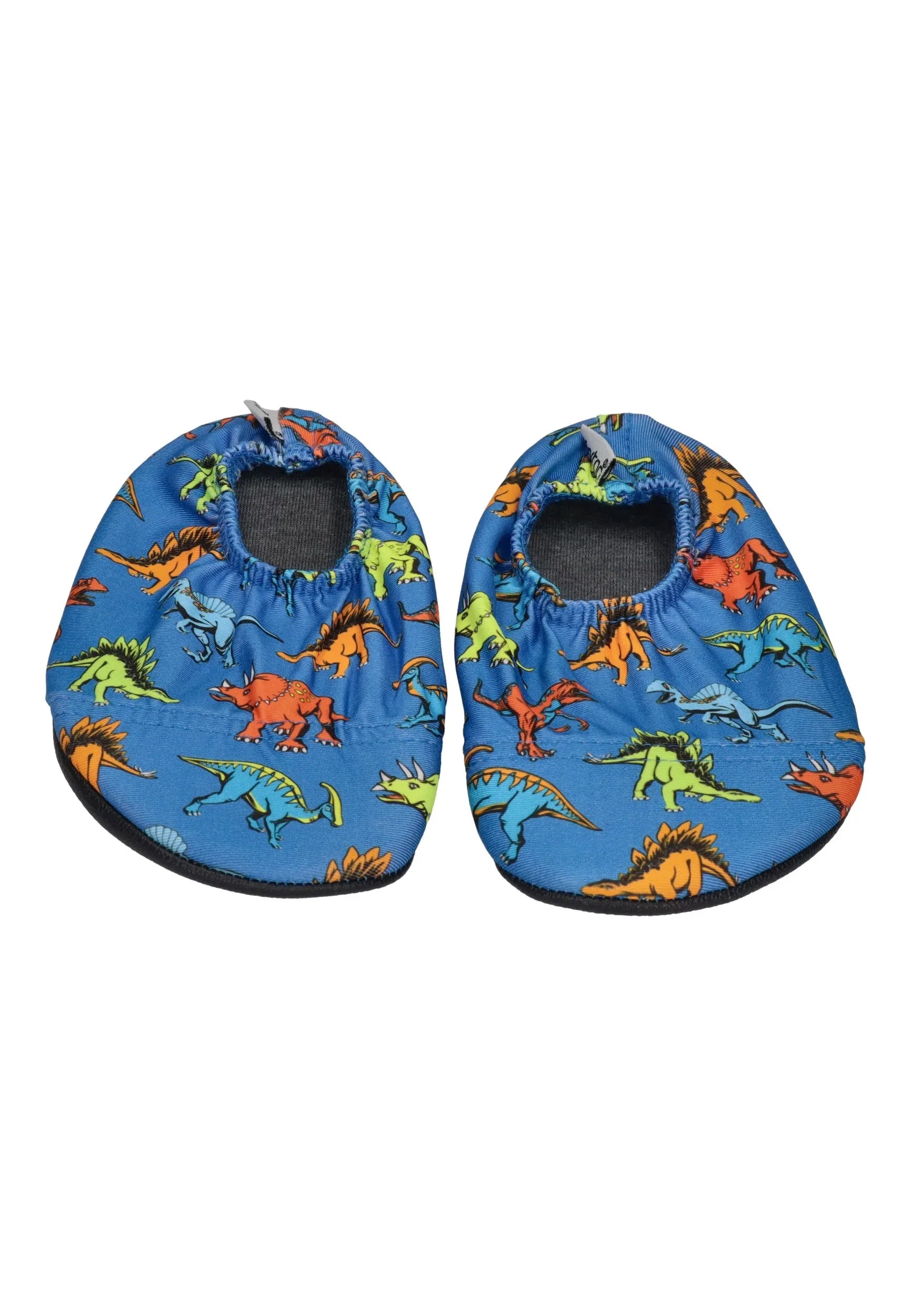 SLIPSTOP Kinder Hausschuhe Badeschuhe Austin Dinos blau
