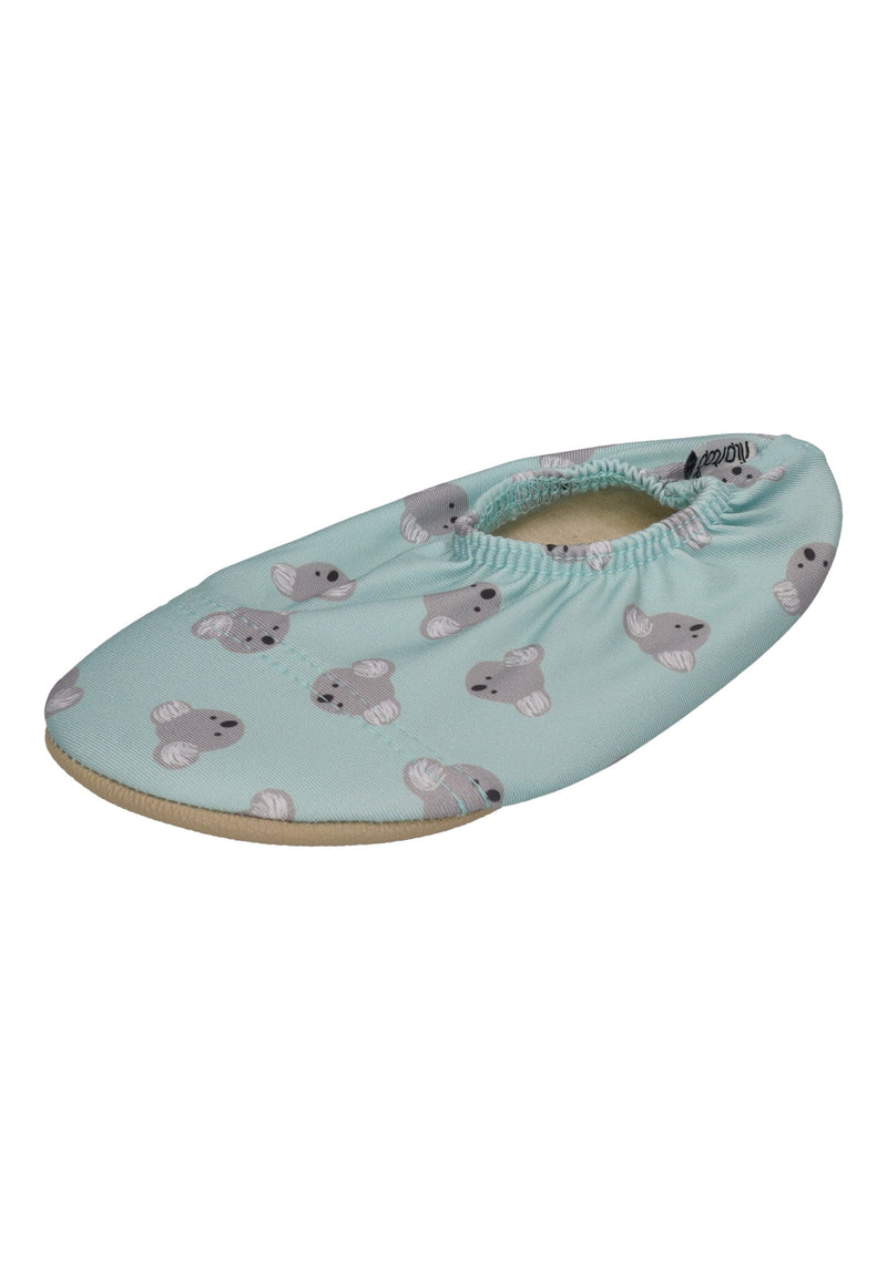 SLIPSTOP Kinder Hausschuhe Badeschuhe BAMBOO Koalas mintgrün