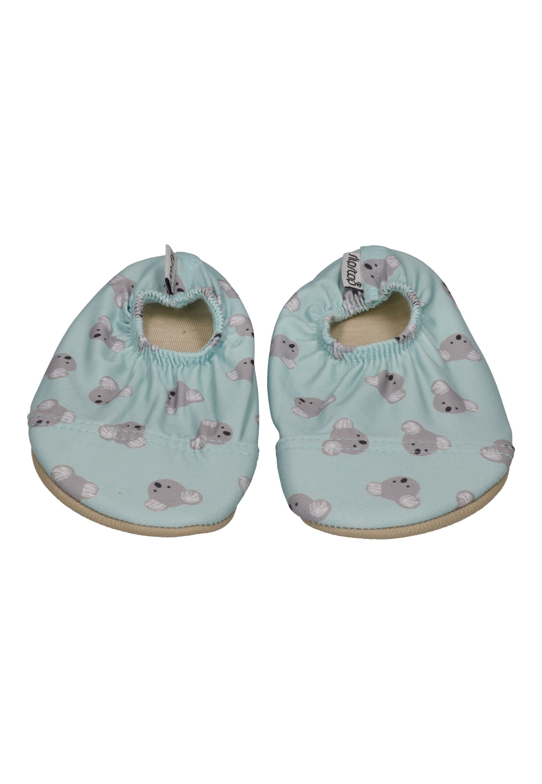 SLIPSTOP Kinder Hausschuhe Badeschuhe BAMBOO Koalas mintgrün