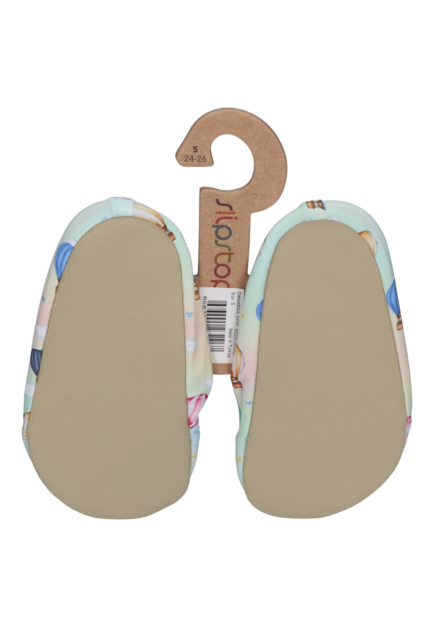SLIPSTOP Kinder Hausschuhe Badeschuhe CAPPADOCIA Ballon rainbow
