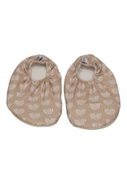 SLIPSTOP Kinder Hausschuhe Badeschuhe CARAMEL Regenbogen beige
