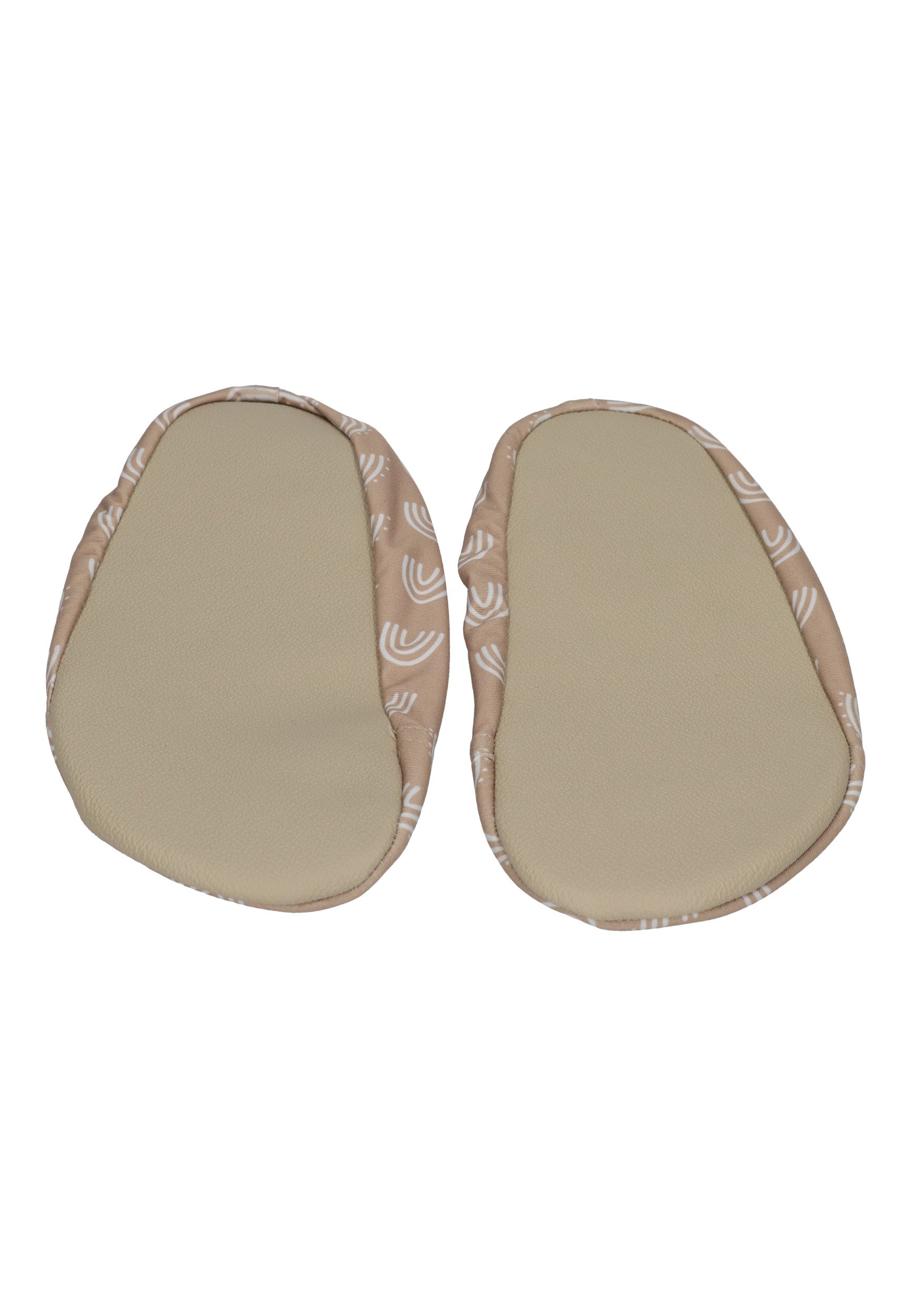 SLIPSTOP Kinder Hausschuhe Badeschuhe CARAMEL Regenbogen beige