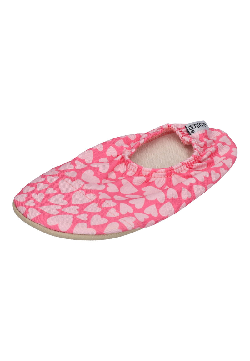 SLIPSTOP Kinder Hausschuhe Badeschuhe CHERISH Herzen Rosa