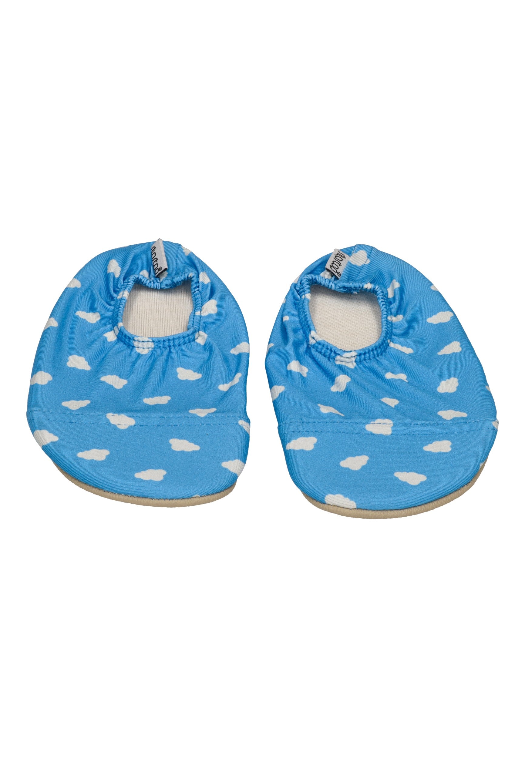 SLIPSTOP Kinder Hausschuhe Badeschuhe CLOUDS Wolke blue