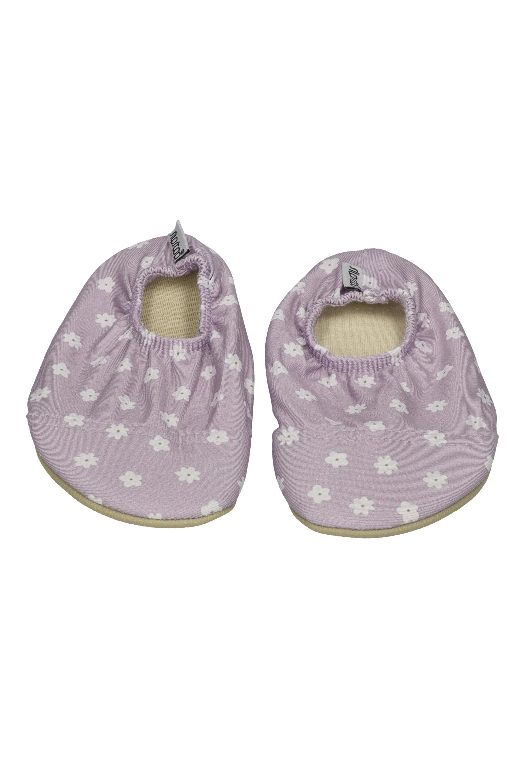 SLIPSTOP Kinder Hausschuhe Badeschuhe Clara Blumen flieder