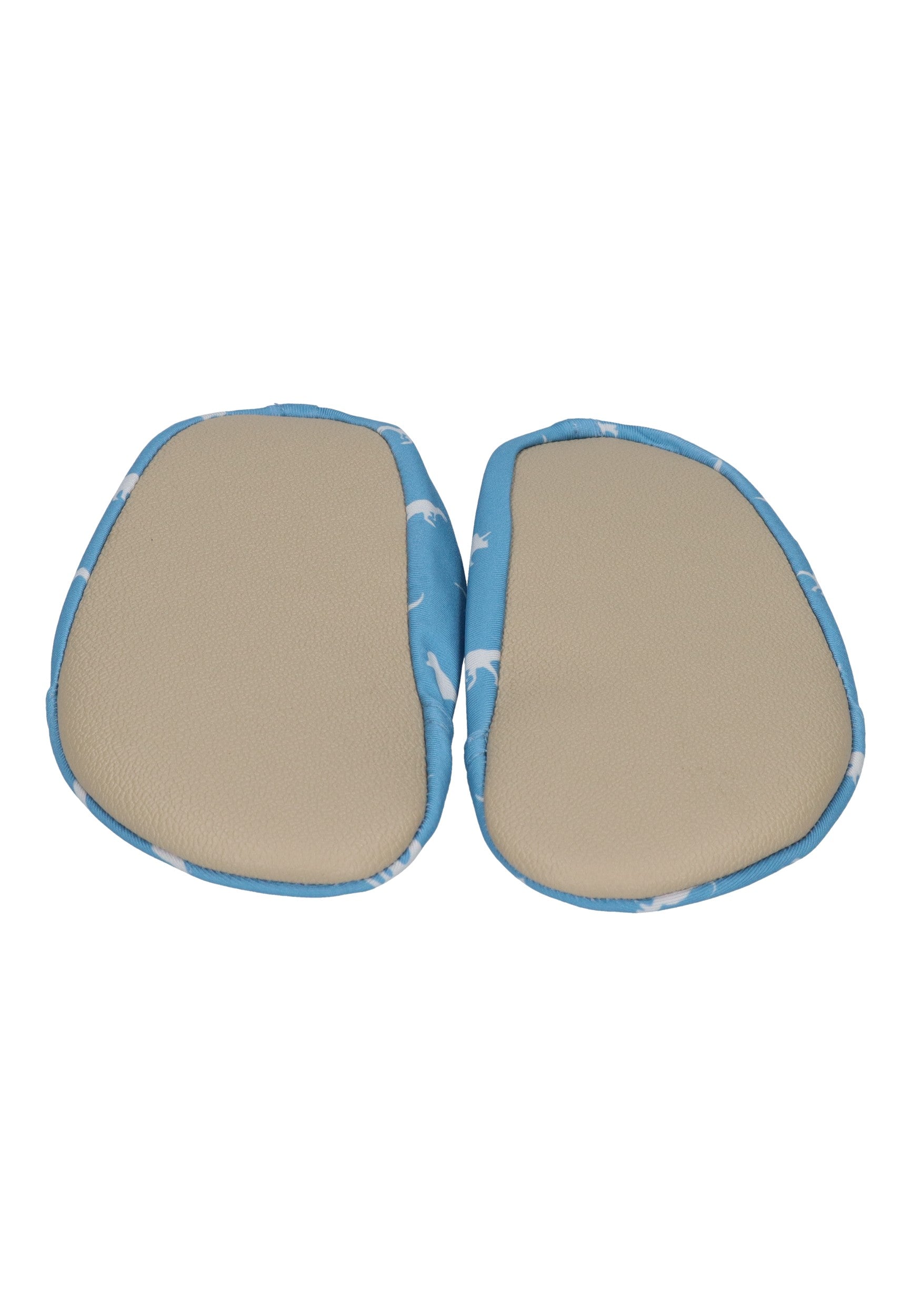 SLIPSTOP Kinder Hausschuhe Badeschuhe DINO PETROL Dinosaurier blau