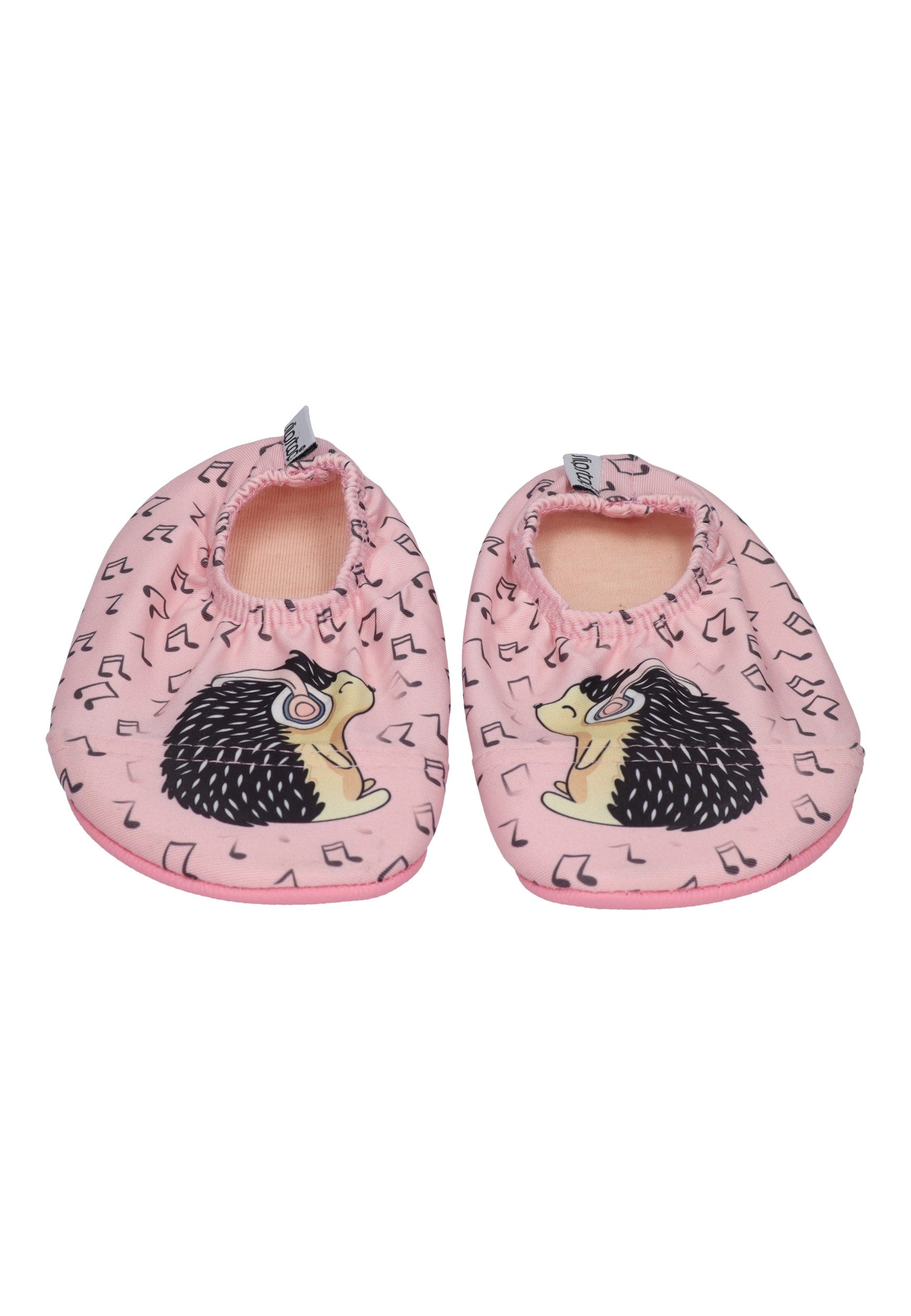 SLIPSTOP Kinder Hausschuhe Badeschuhe DJ Igel rosa