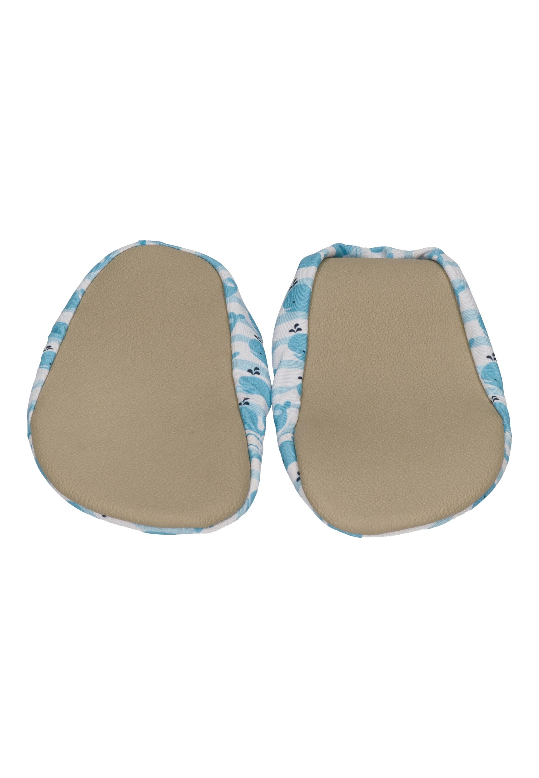 SLIPSTOP Kinder Hausschuhe Badeschuhe DORIS Wal white blue