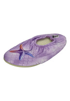 SLIPSTOP Kinder Hausschuhe Badeschuhe Delicate Seestern lila