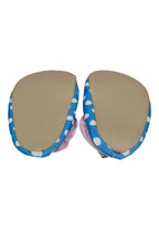 SLIPSTOP Kinder Hausschuhe Badeschuhe Dotty blau rosa