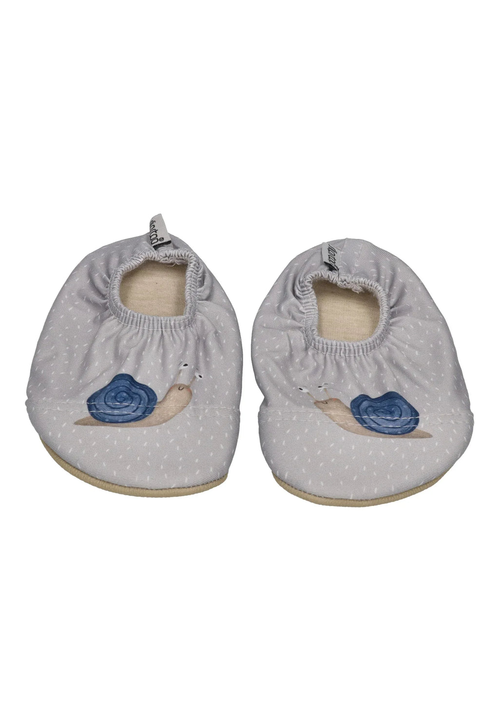 SLIPSTOP Kinder Hausschuhe Badeschuhe Escar Schnecke grau
