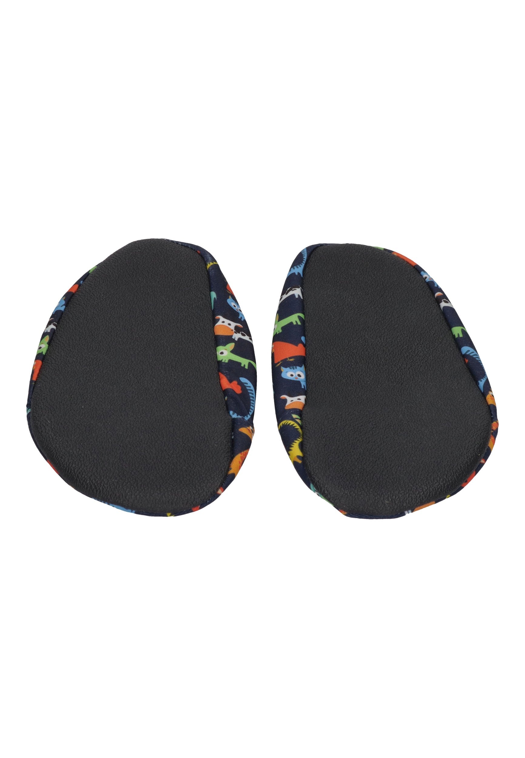 SLIPSTOP Kinder Hausschuhe Badeschuhe FARM schwarz bunt