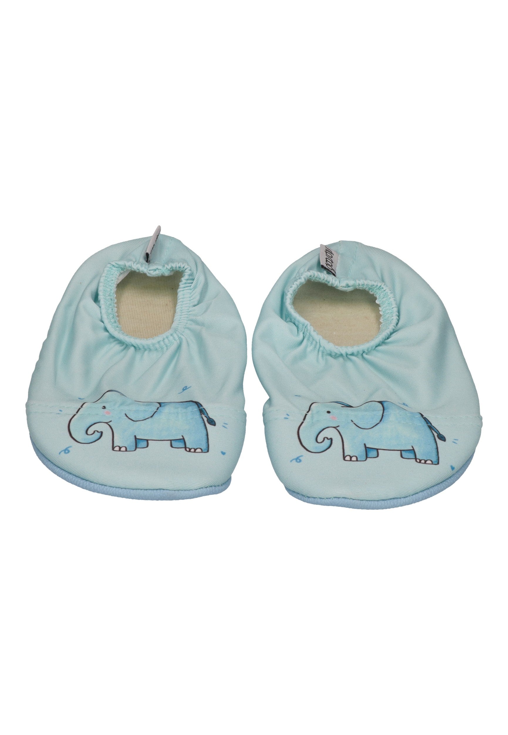 SLIPSTOP Kinder Hausschuhe Badeschuhe HANT Elefant blau