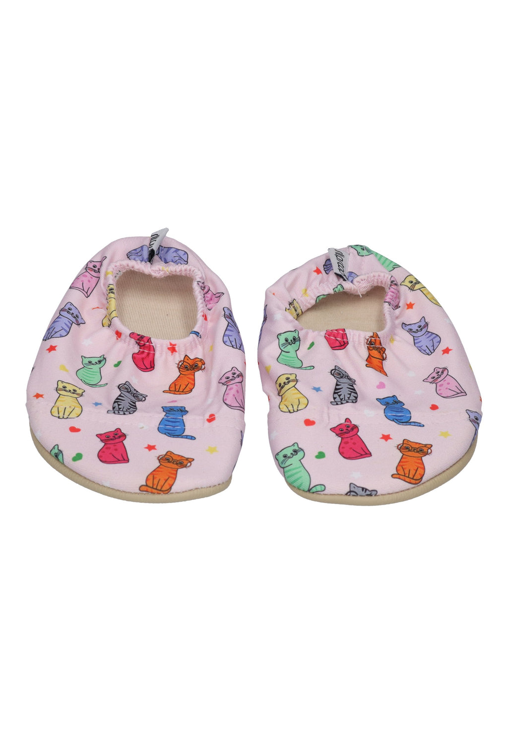 SLIPSTOP Kinder Hausschuhe Badeschuhe HERMES Katzen bunt