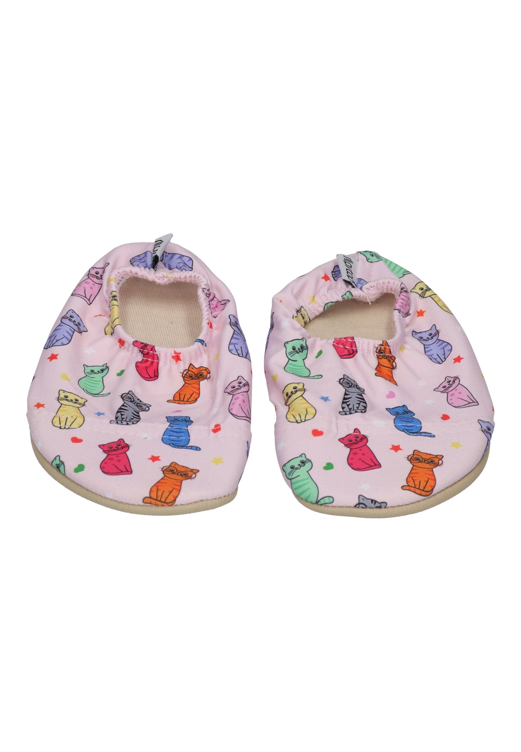 SLIPSTOP Kinder Hausschuhe Badeschuhe HERMES Katzen bunt