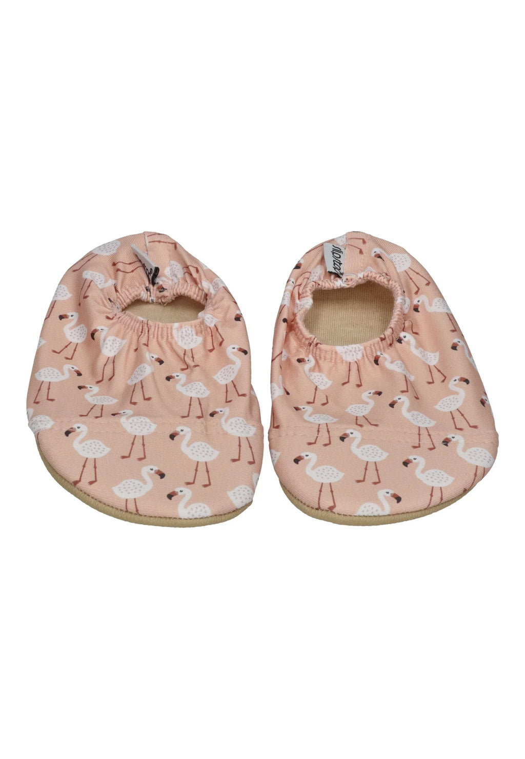 SLIPSTOP Kinder Hausschuhe Badeschuhe Hazel Flamingos apricot