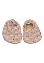 SLIPSTOP Kinder Hausschuhe Badeschuhe Hazel Flamingos apricot