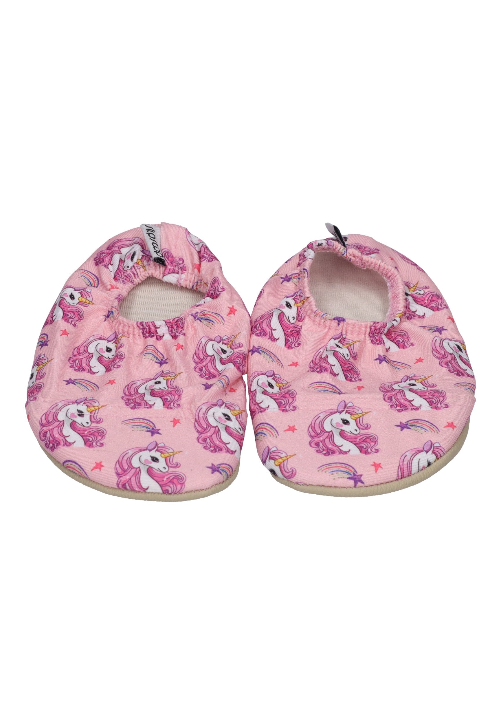 SLIPSTOP Kinder Hausschuhe Badeschuhe IRIS Einhorn rosa
