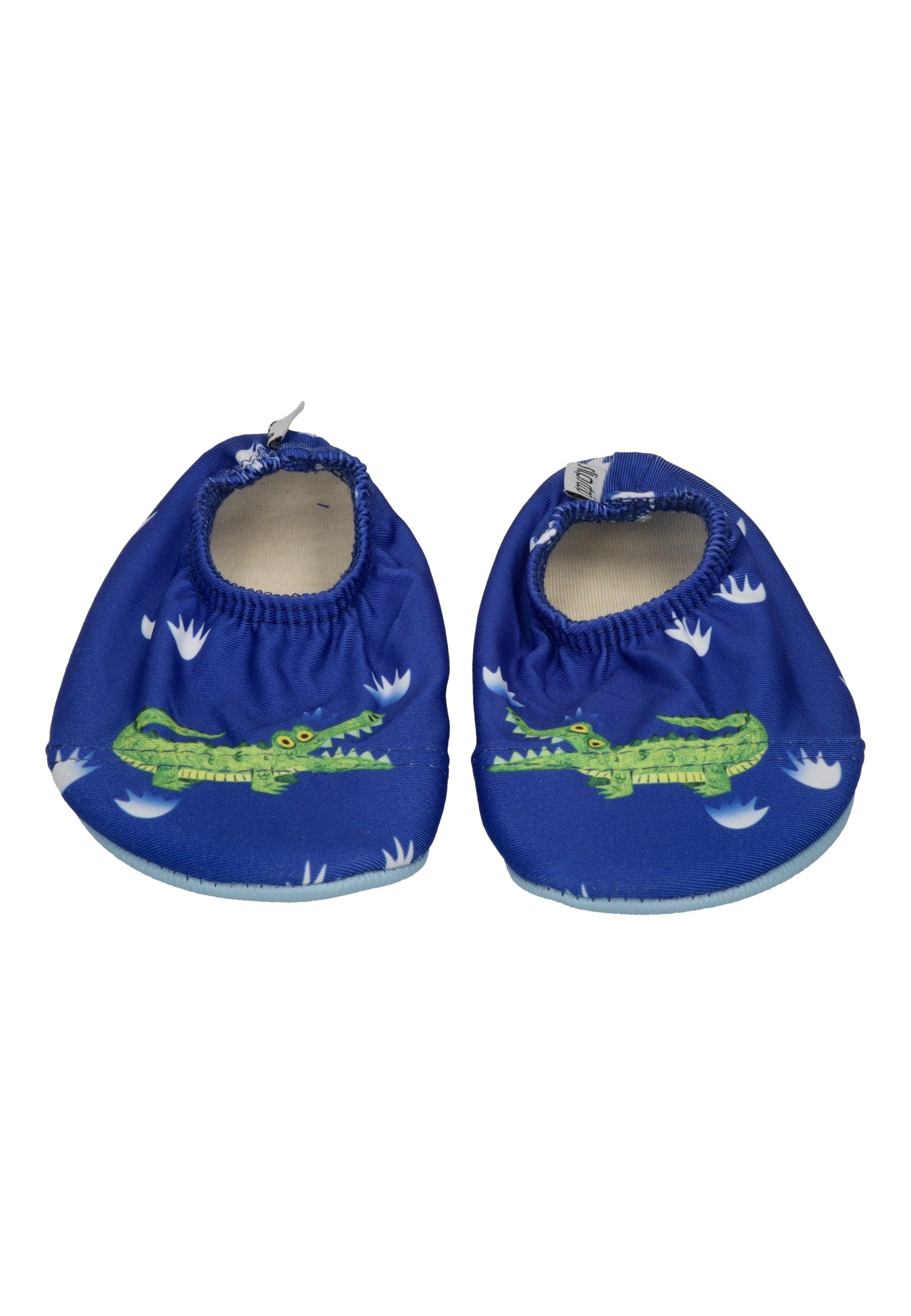 SLIPSTOP Kinder Hausschuhe Badeschuhe JIM Krokodil blue