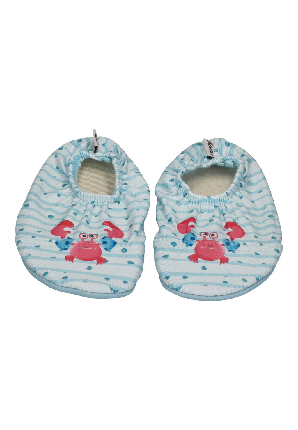SLIPSTOP Kinder Hausschuhe Badeschuhe Jimmy Krebs türkis