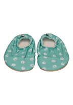 SLIPSTOP Kinder Hausschuhe Badeschuhe MARGARITA Blume türkis