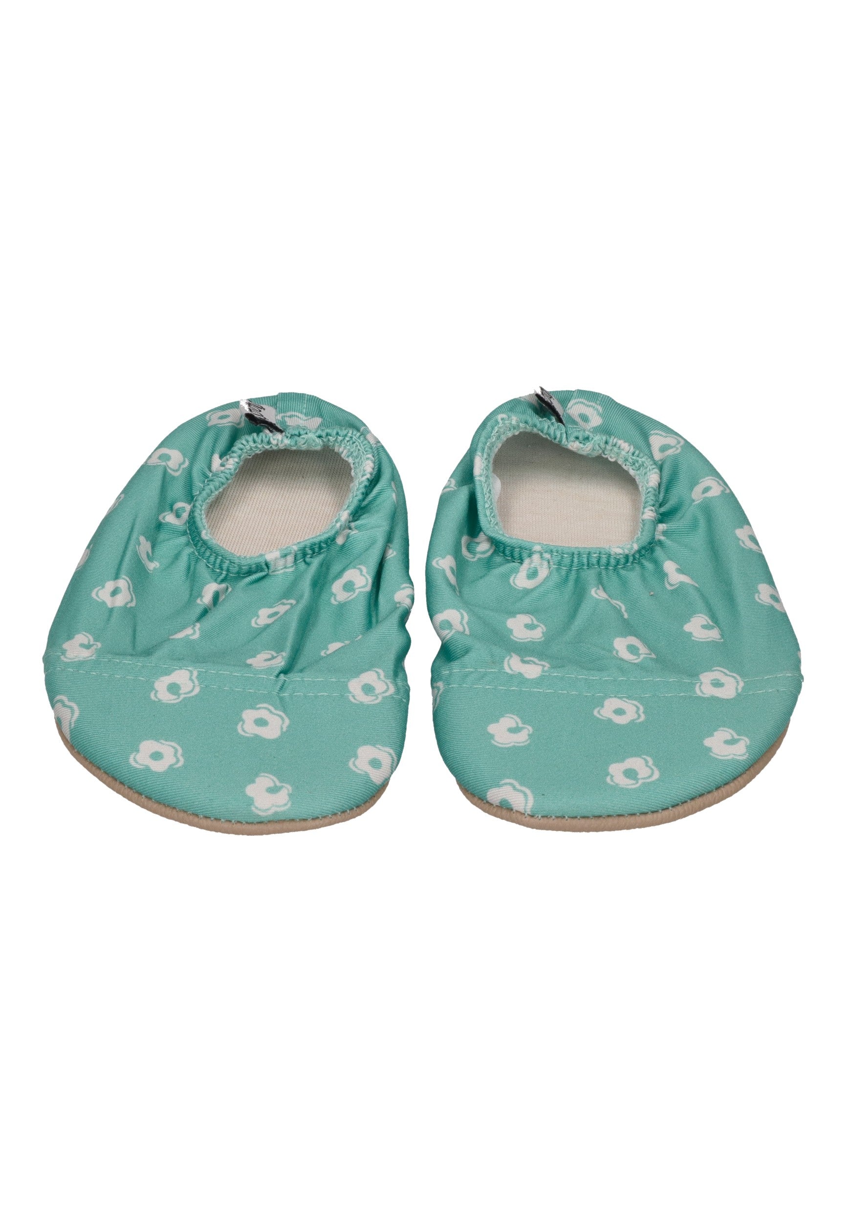 SLIPSTOP Kinder Hausschuhe Badeschuhe MARGARITA Blume türkis