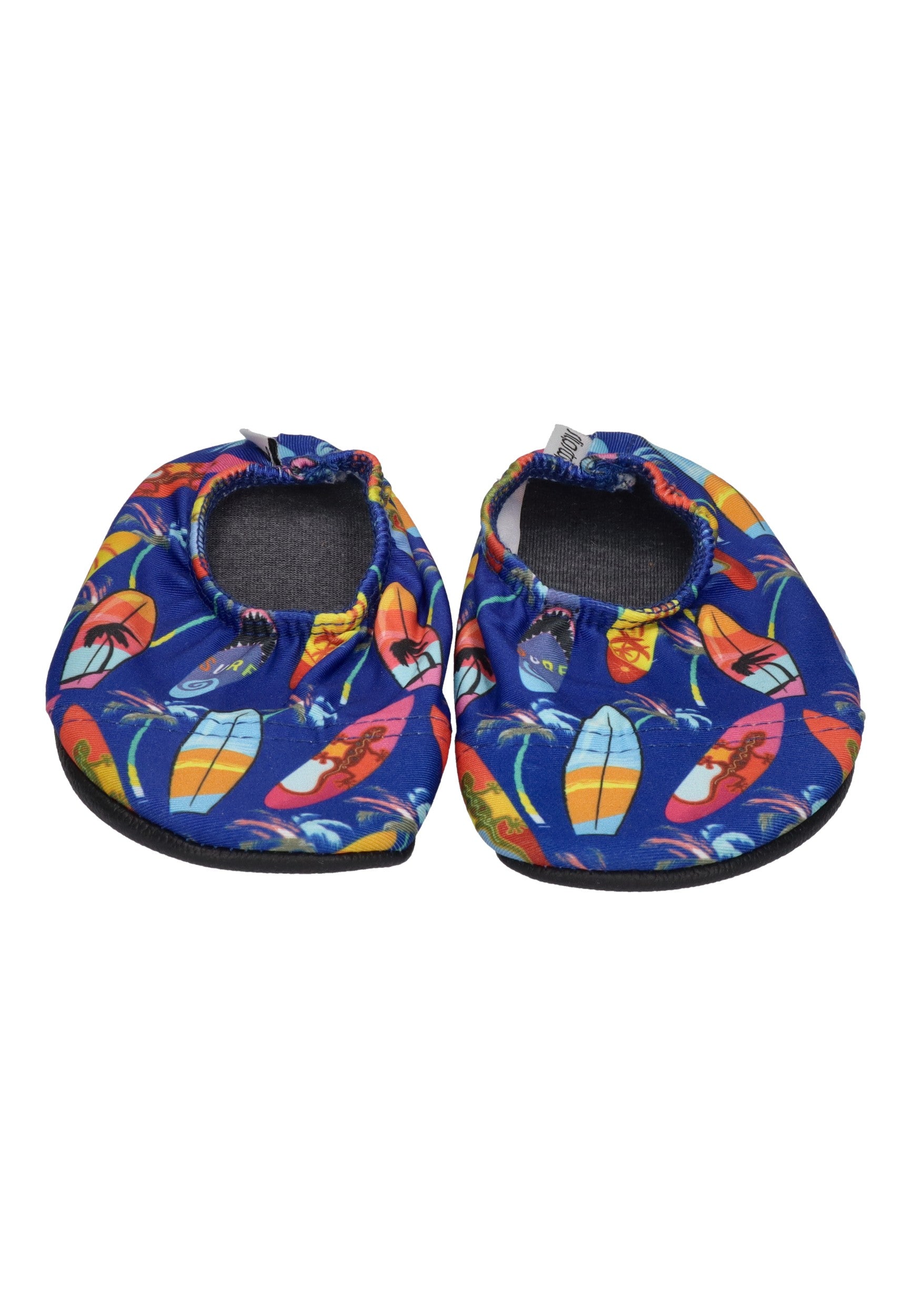 SLIPSTOP Kinder Hausschuhe Badeschuhe MIAMI JUNIOR blau bunt