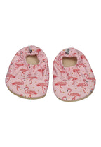 SLIPSTOP Kinder Hausschuhe Badeschuhe May Flamingos rosa