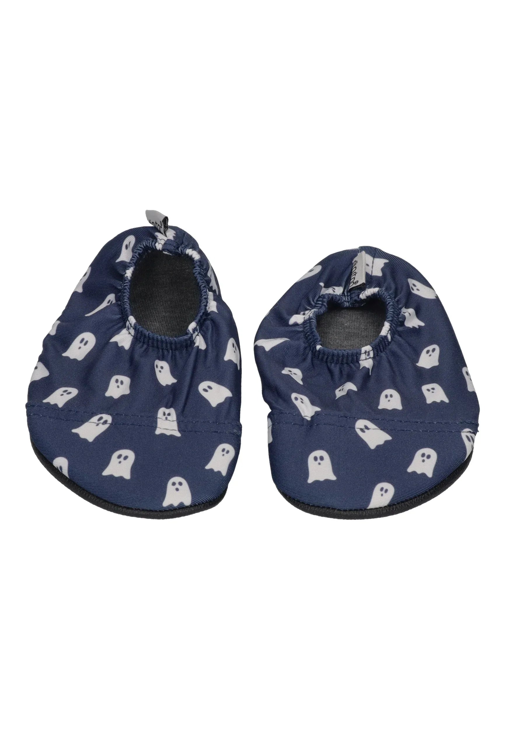 SLIPSTOP Kinder Hausschuhe Badeschuhe Navy Ghosts dunkelblau