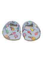 SLIPSTOP Kinder Hausschuhe Badeschuhe PAGATO Eistüten blue