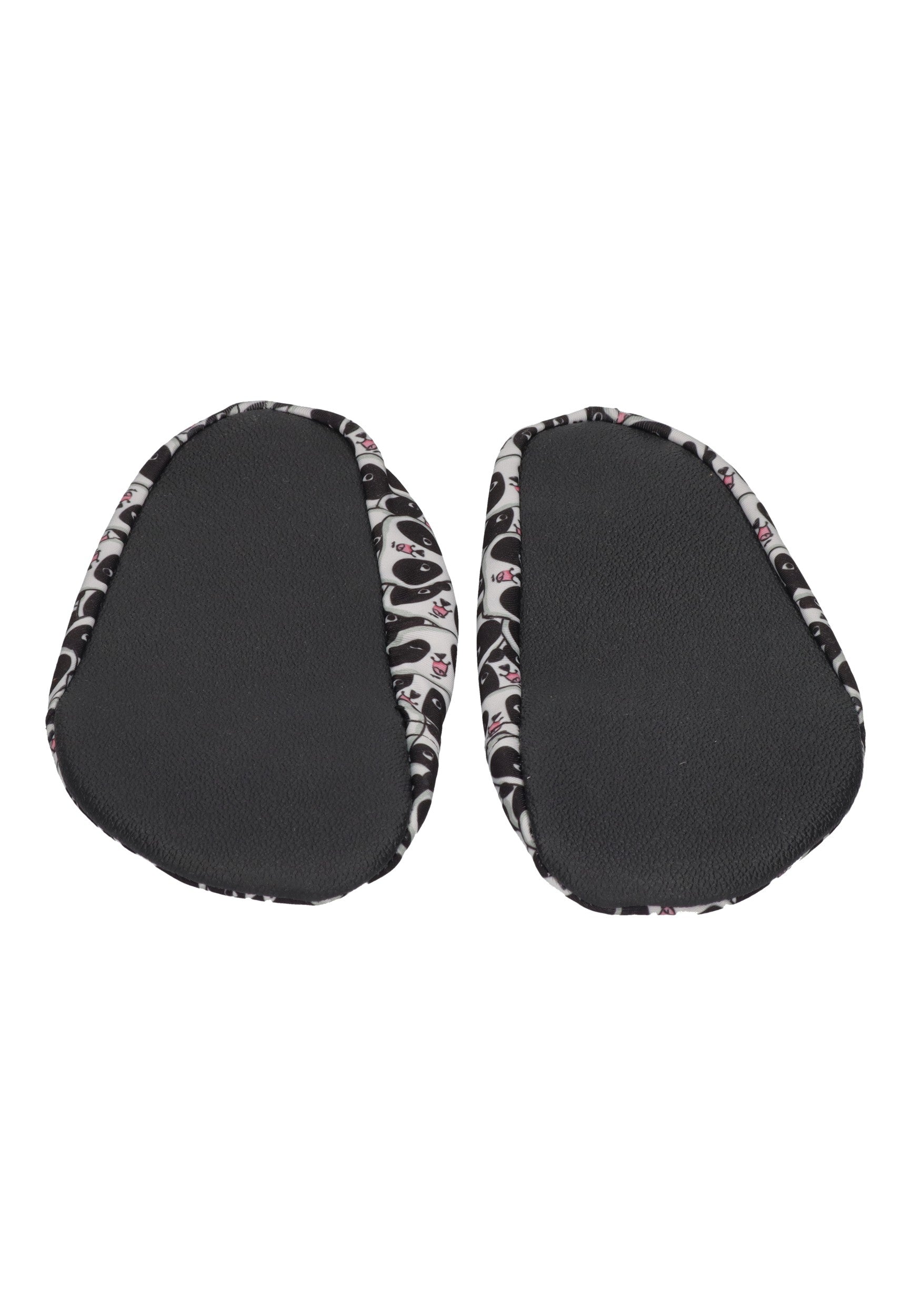 SLIPSTOP Kinder Hausschuhe Badeschuhe PANDA black white