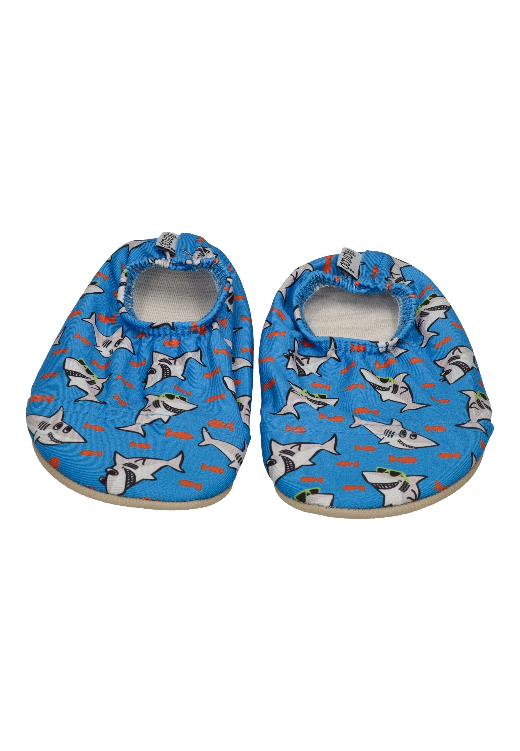 SLIPSTOP Kinder Hausschuhe Badeschuhe POSSEIDON Hai blue