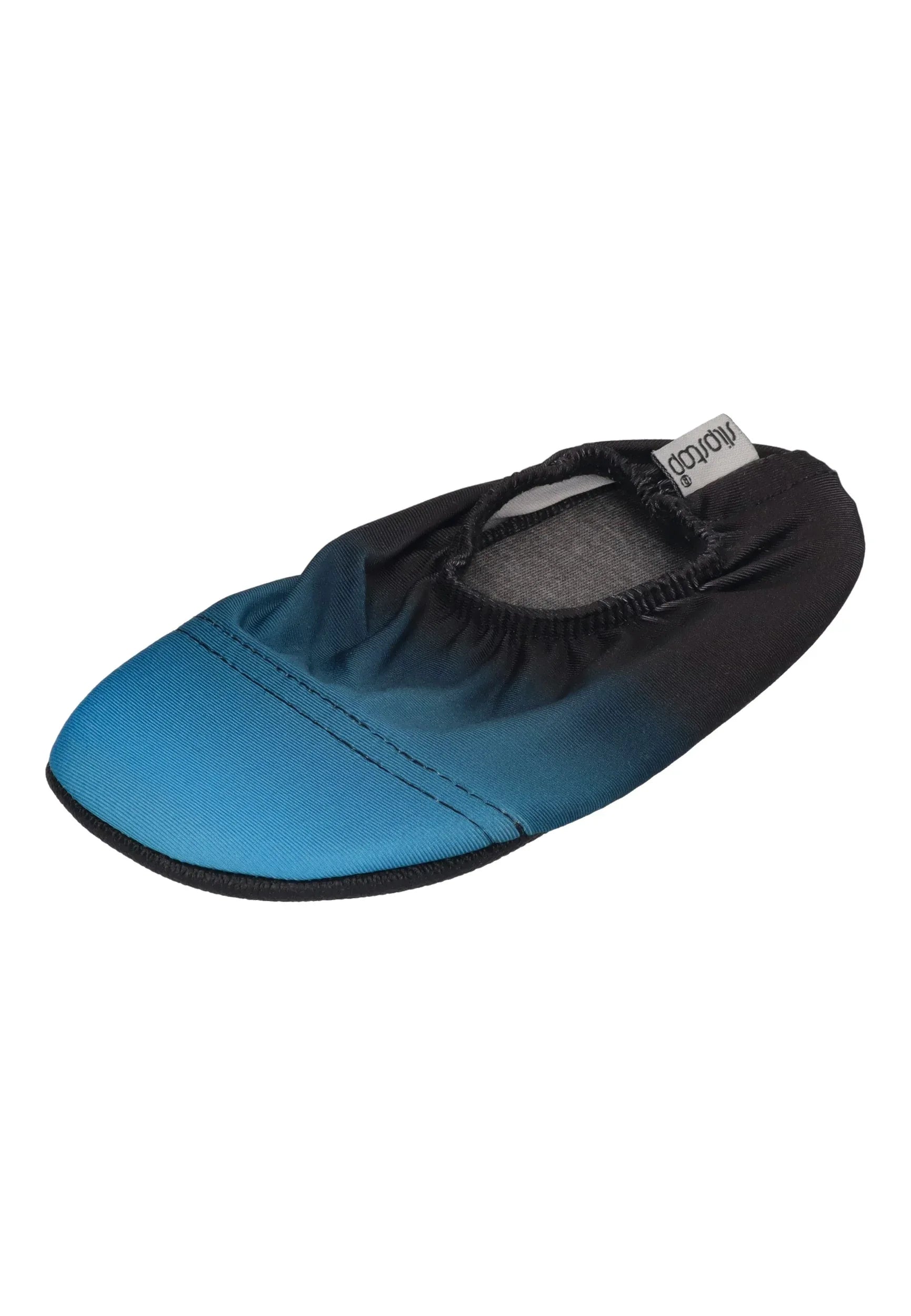 SLIPSTOP Kinder Hausschuhe Badeschuhe Pedro Farbverlauf blau