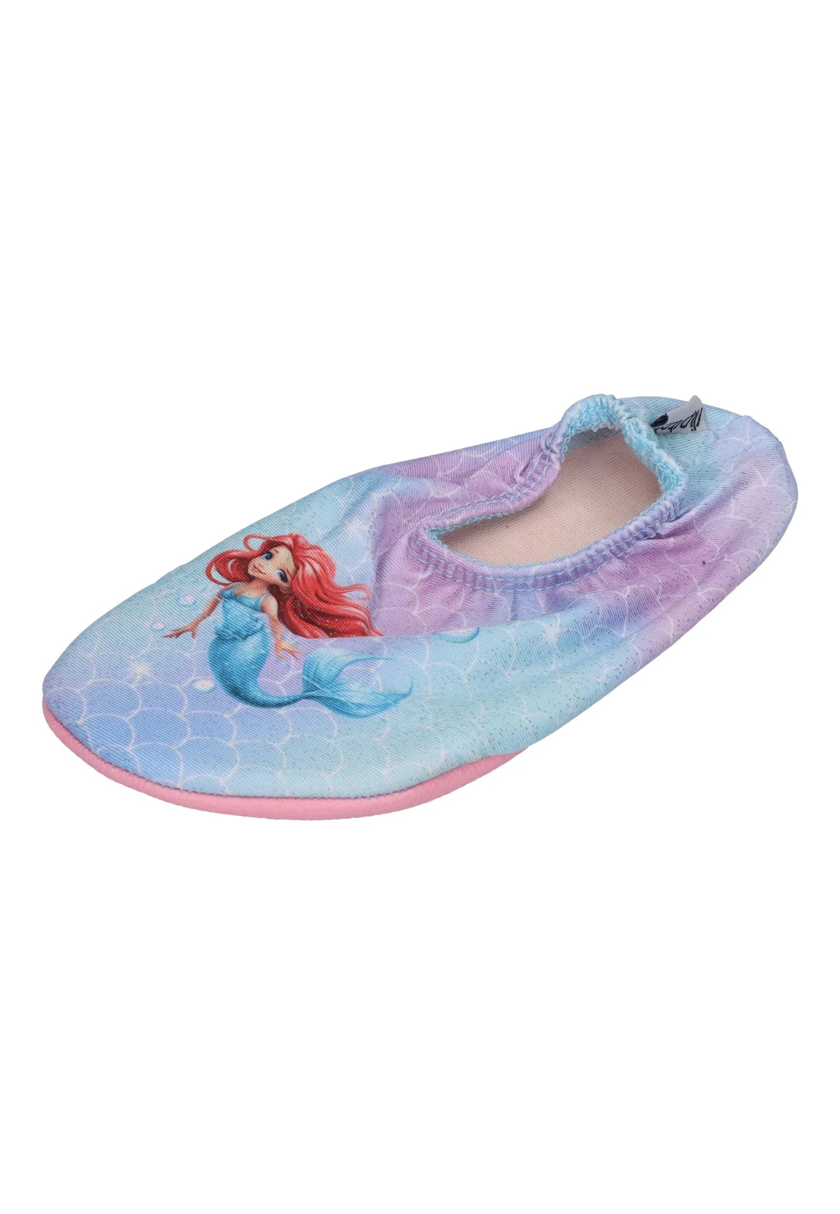 SLIPSTOP Kinder Hausschuhe Badeschuhe Shirley Meerjungfrau rosa blau