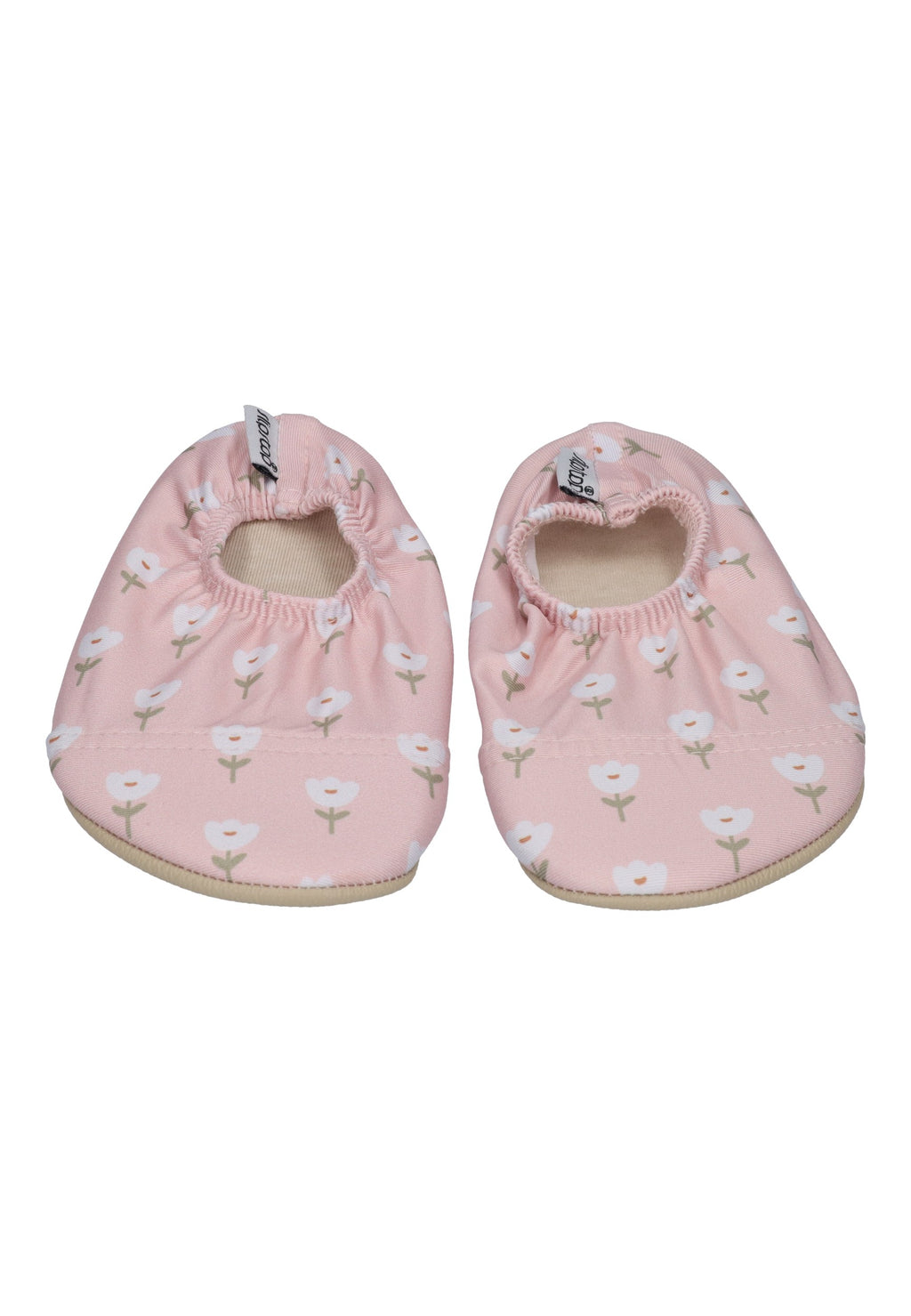SLIPSTOP Kinder Hausschuhe Badeschuhe TULIP PINK Blumen Altrosa