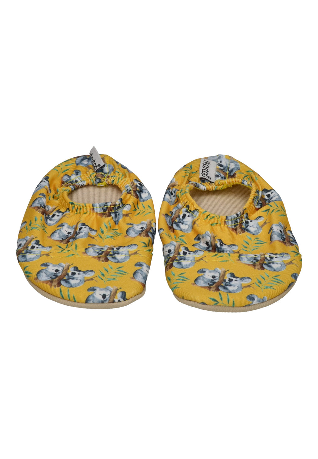 SLIPSTOP Kinder Hausschuhe Badeschuhe TWINS Koala gelb
