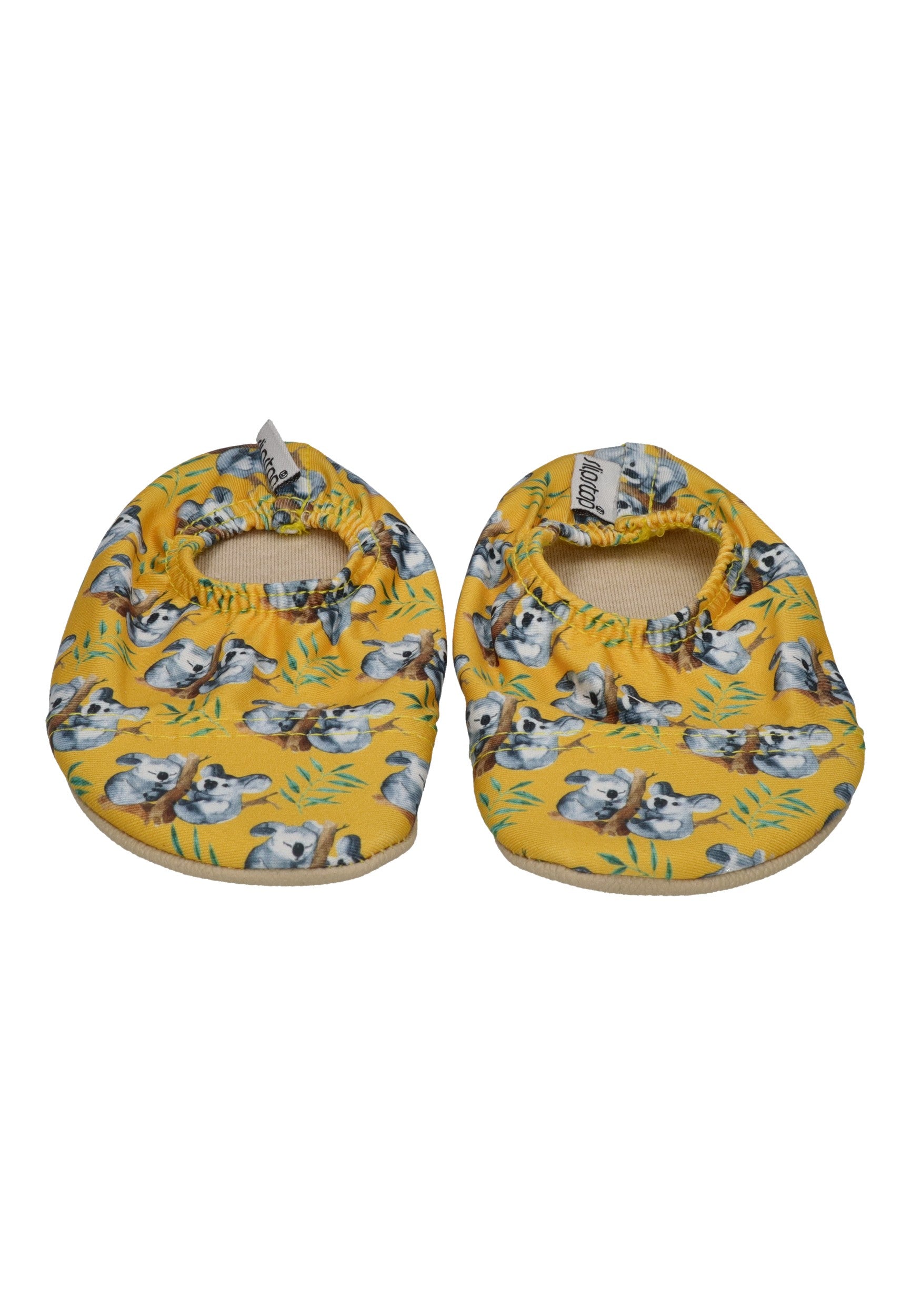 SLIPSTOP Kinder Hausschuhe Badeschuhe TWINS Koala gelb