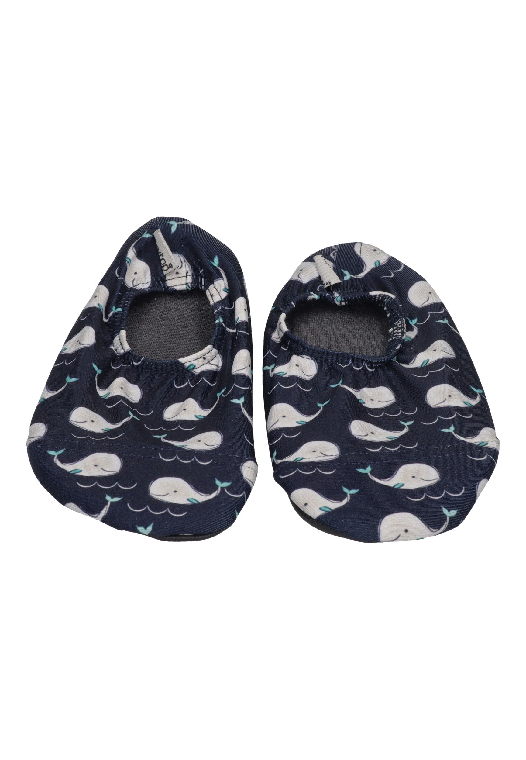 SLIPSTOP Kinder Hausschuhe Badeschuhe WILLY Wal blau