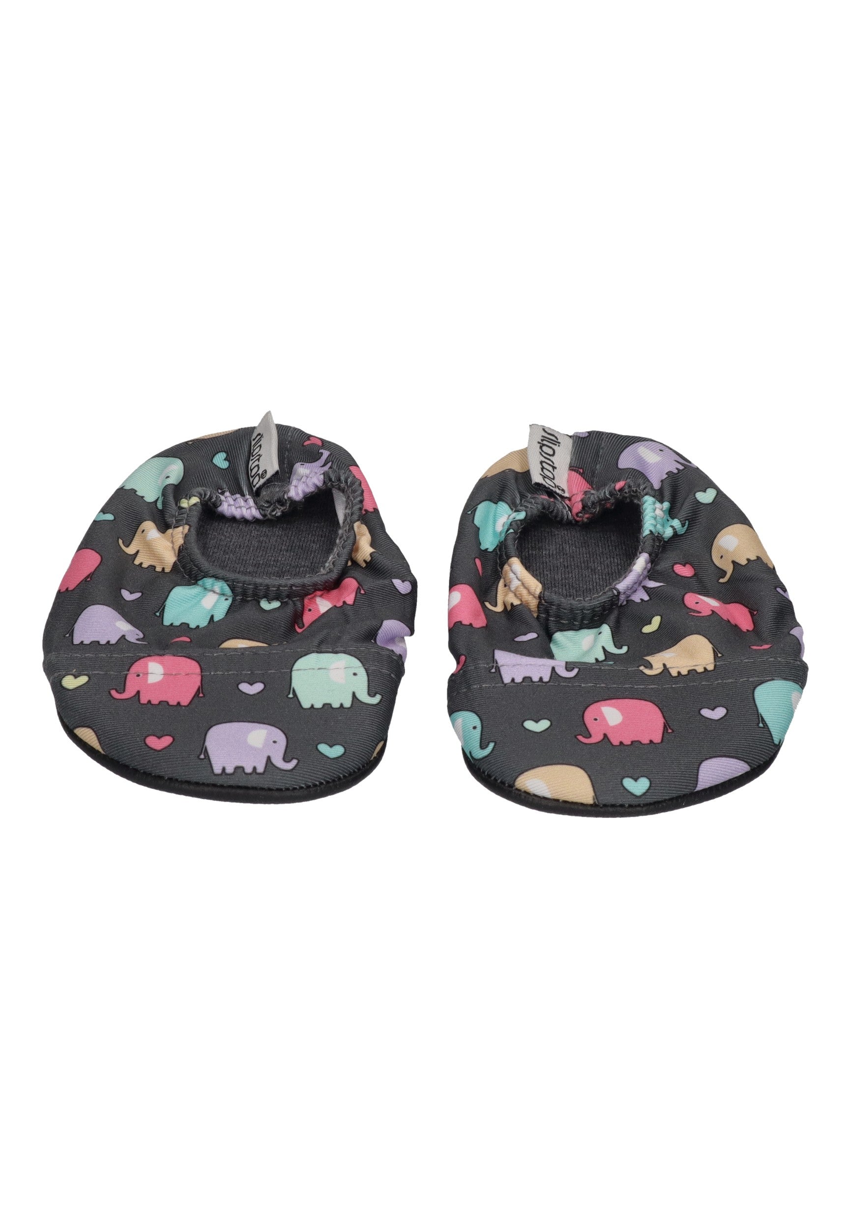 SLIPSTOP Kinder Hausschuhe Badeschuhe WINNIE Elefant black