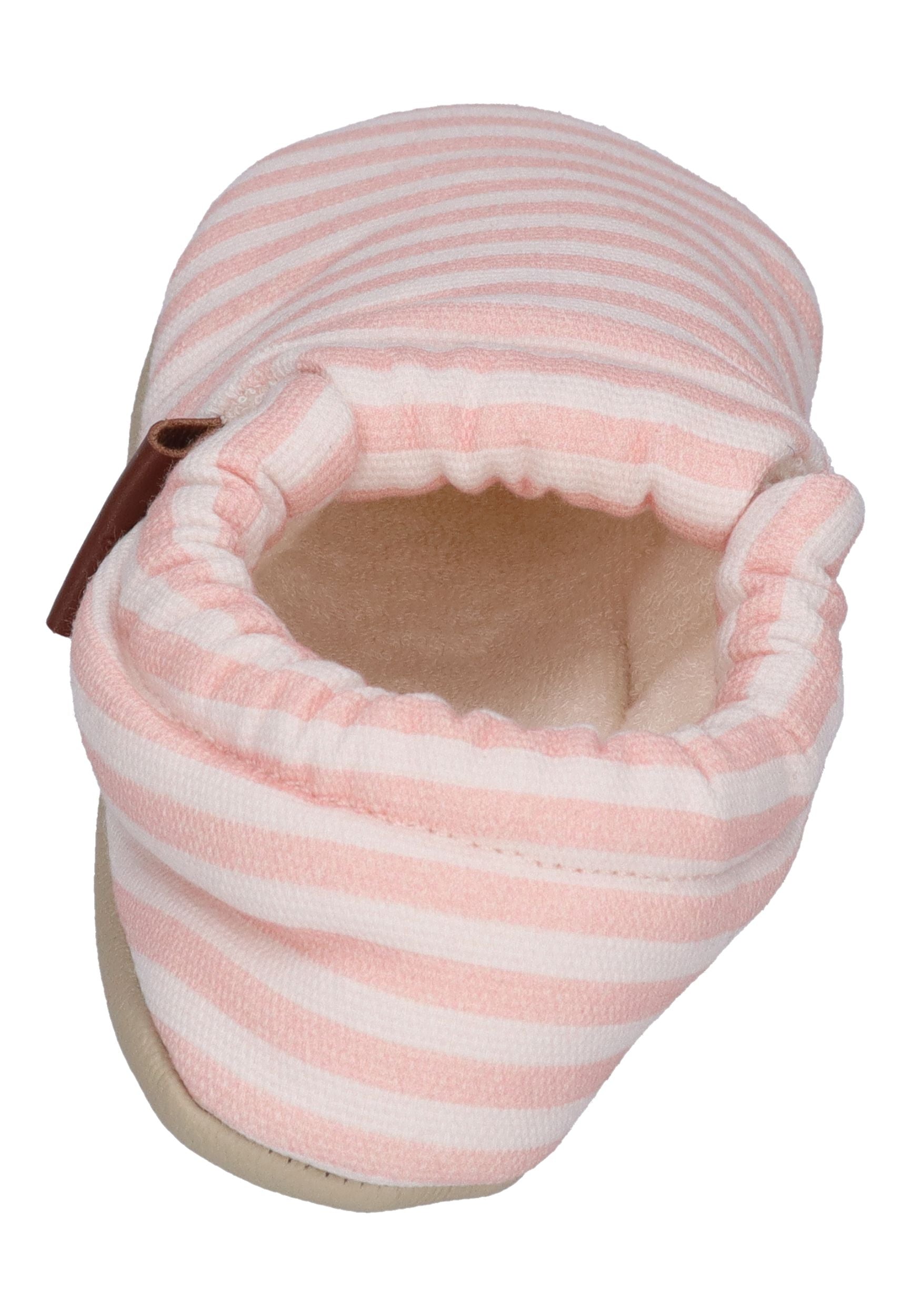 SLIPSTOP Kinder Hausschuhe Bootie BREEZE rosa gestreift