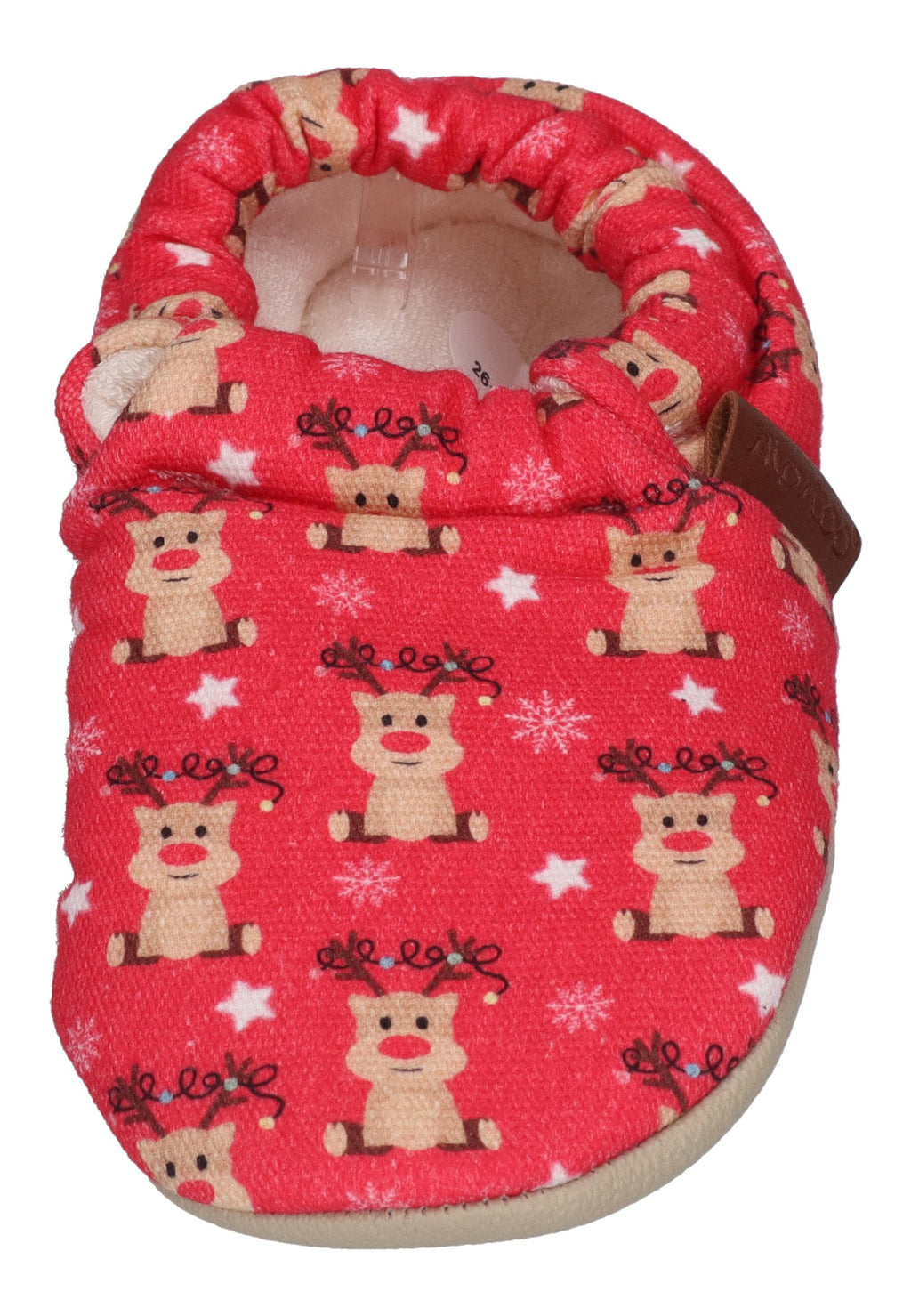 SLIPSTOP Kinder Hausschuhe Bootie RUDOLPH rot