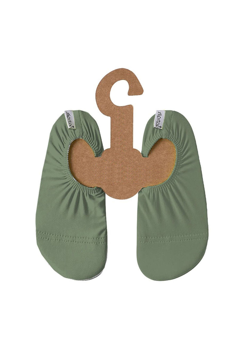 SLIPSTOP Kinder Hausschuhe Badeschuhe BASIL green