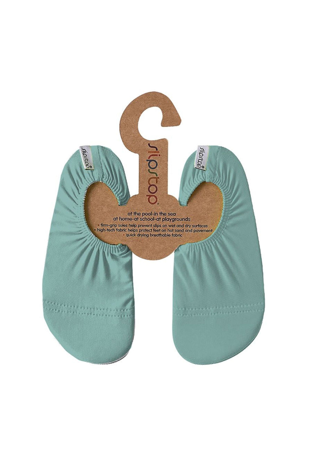 SLIPSTOP Kinder Hausschuhe Badeschuhe MINT BLUE blue