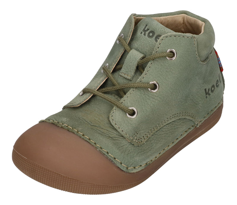KOEL Barefoot Kinderschuhe Sneakers AVERY LEATHER olive