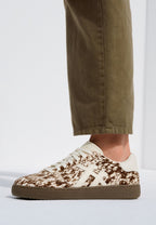 FITFLOP Damen Sneakers THE DASH FF PONY COW T-Toe brown white