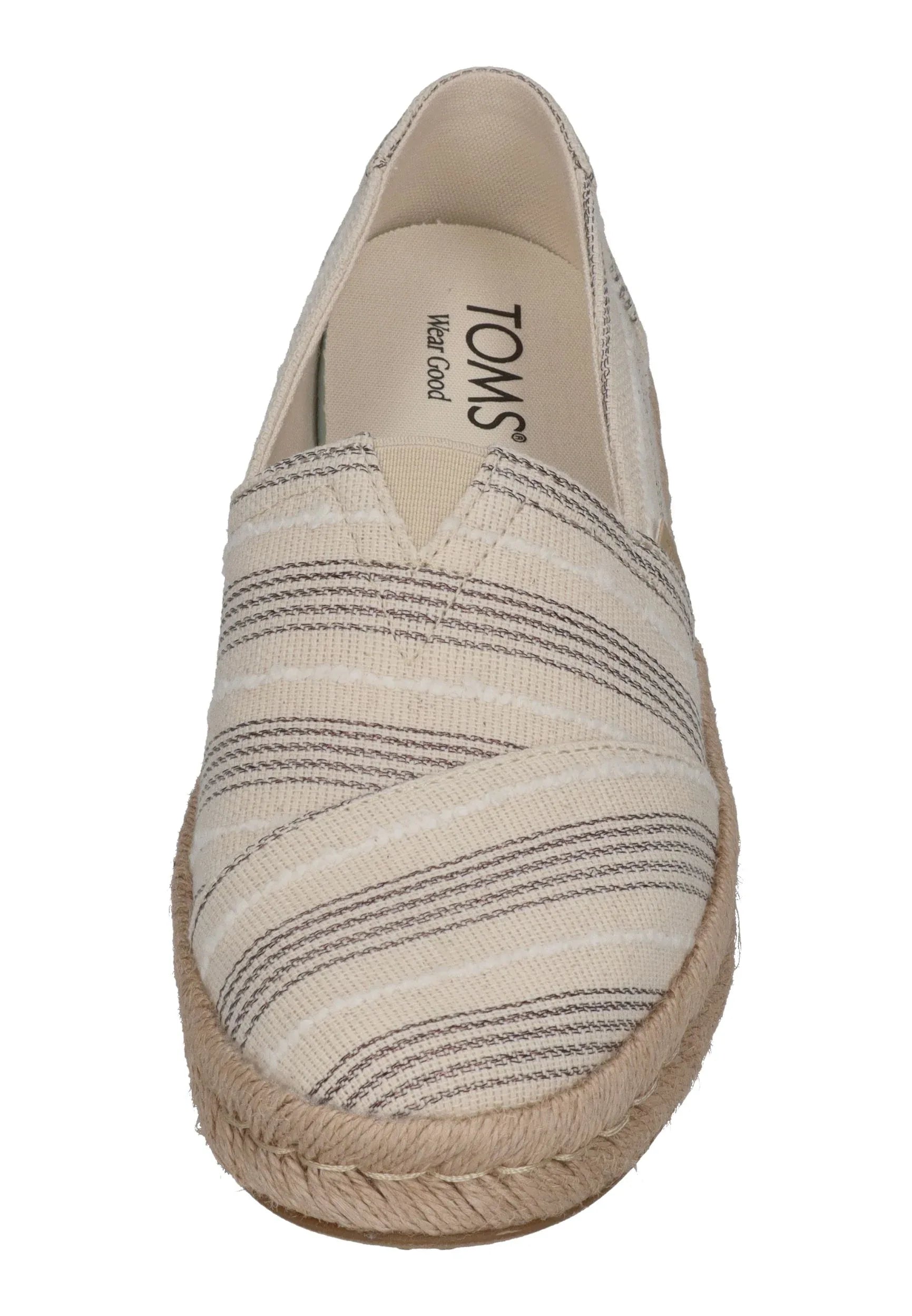TOMS Damen Espadrilles ALPARGATA ROPE 2.0 10023038 natural metallic stripe